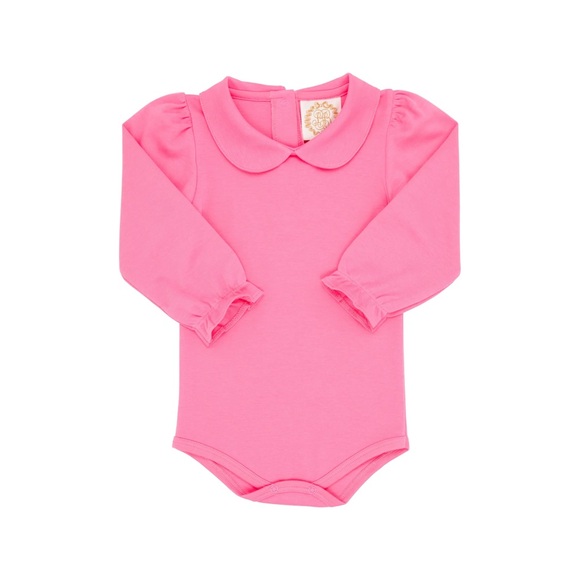 The Beaufort Bonnet Company Other - Pristine TBBC  Hampton’s Hot Pink Maude's onesie Peter Pan collar 6-12 Months